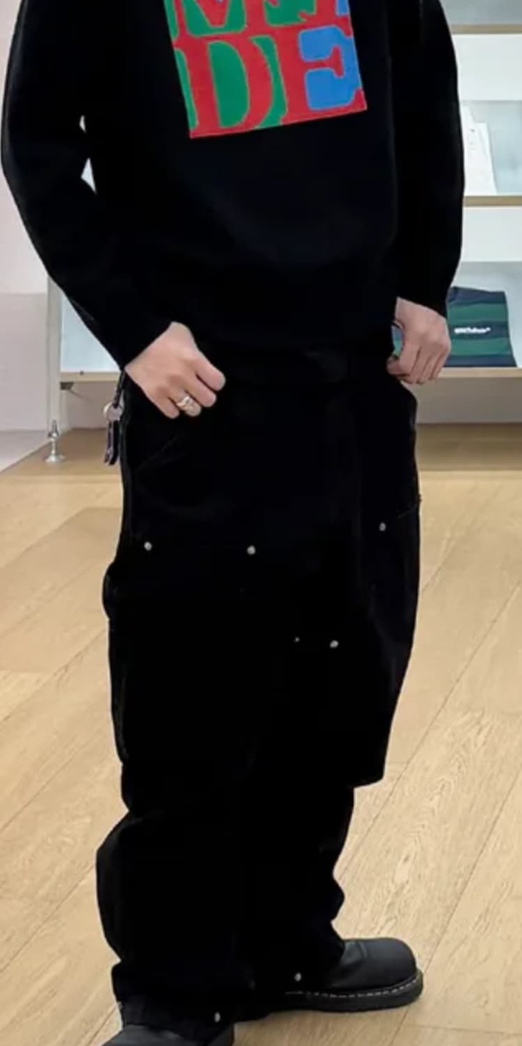 엑스트라 오디너리 더블니바지 블랙 상품이미지6