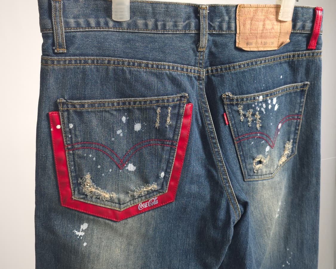 [희귀/미판] 96년산 리바이스 오리지널 501 미국 생산 USA 코카콜 상품이미지4