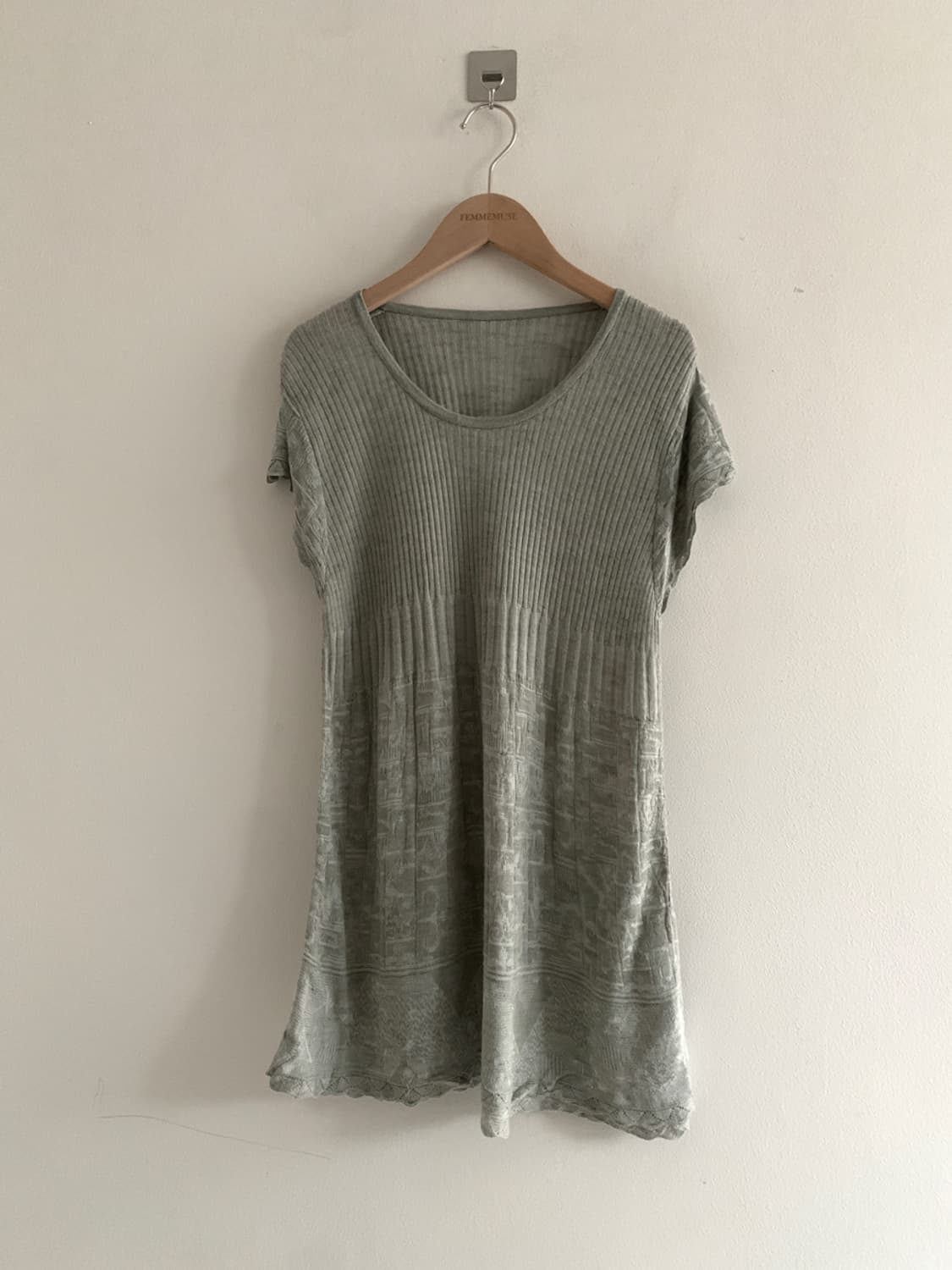 Knit Slim Top Dress(Grey) 상품이미지1