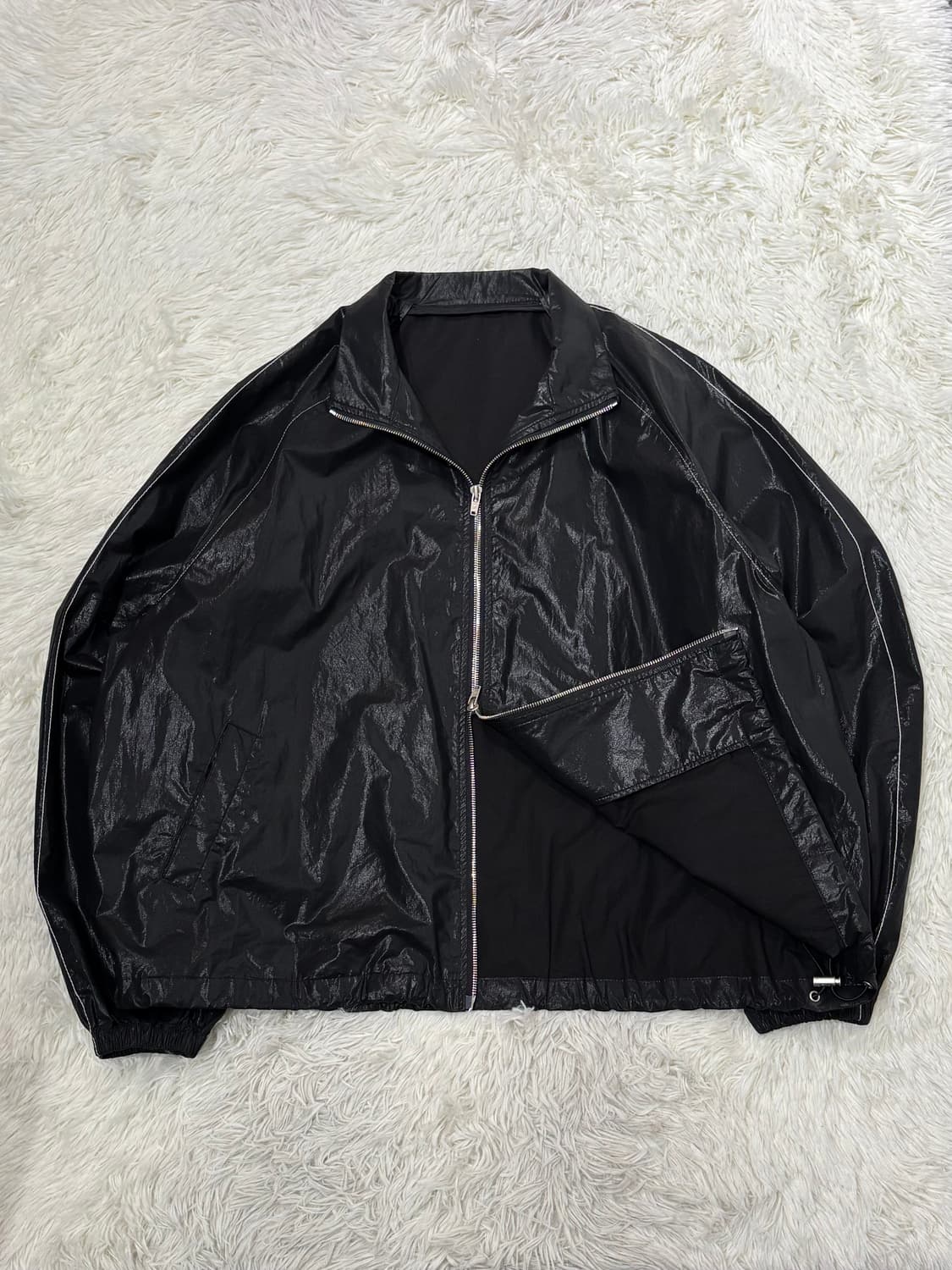 마땡킴 로고 코팅 점퍼 상품이미지5