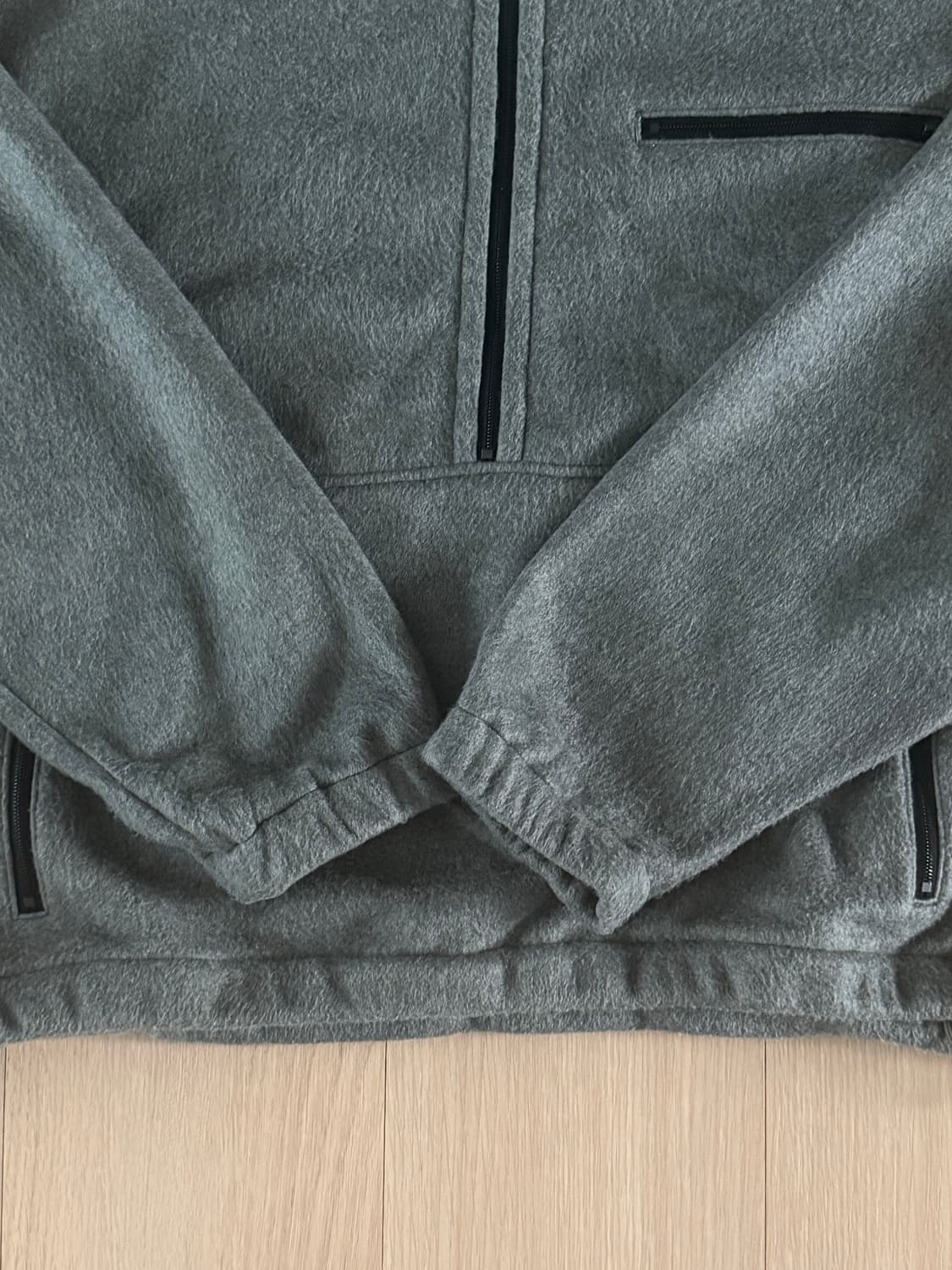 오라리 플리스 하프 집업 그레이 4 상품이미지2