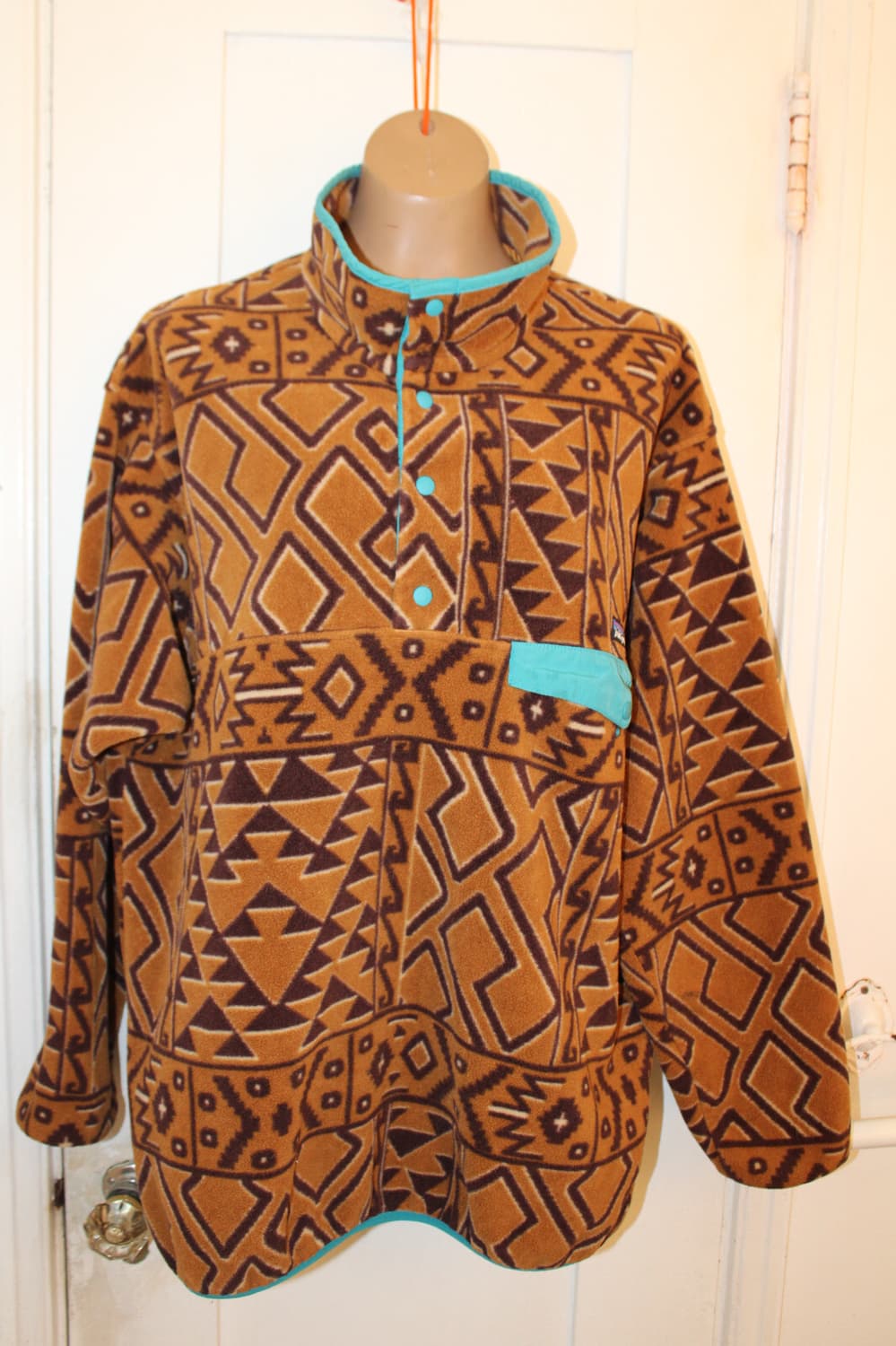 14FW 파타고니아 신칠라 스냅-T 브라운/티르크와즈 상품이미지1