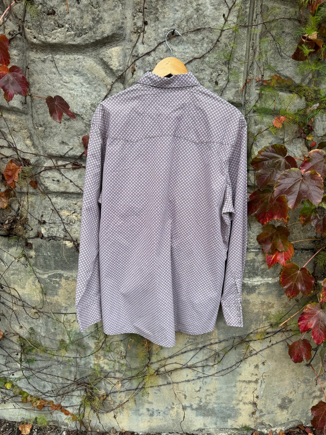 빈티지 랭글러 문양 패턴 웨스턴 셔츠 브라운 xl 상품이미지2