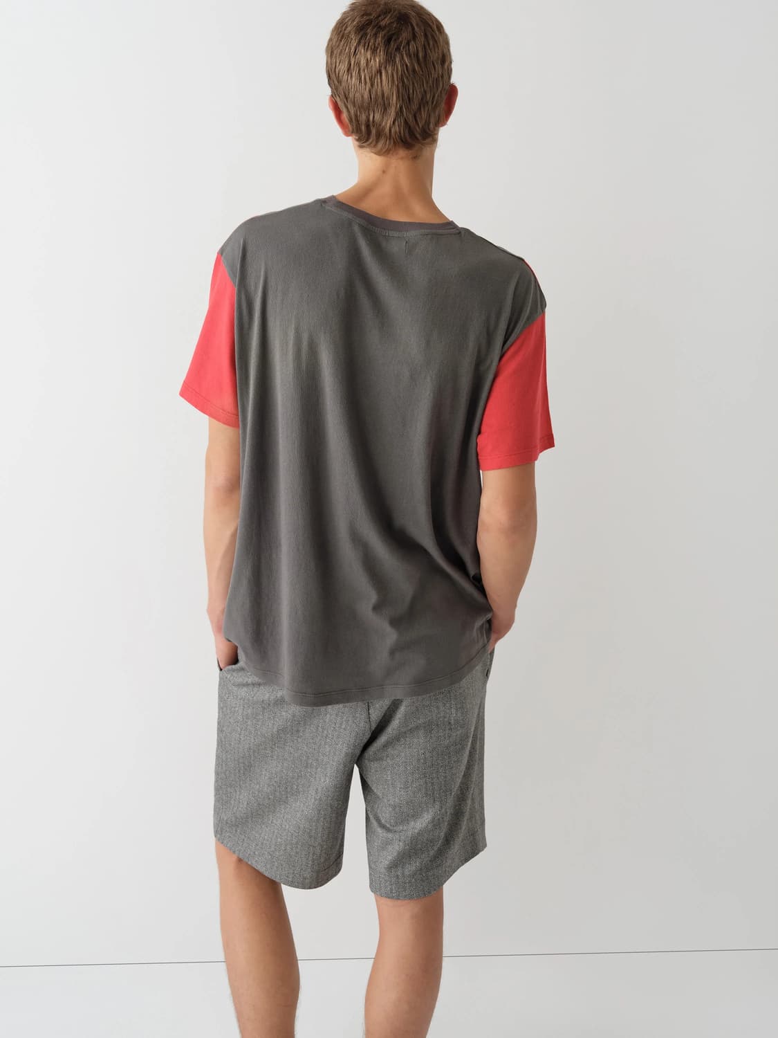 (XS,S,M) 기마구아스 Steve 티셔츠 / 그레이 레드 상품이미지9