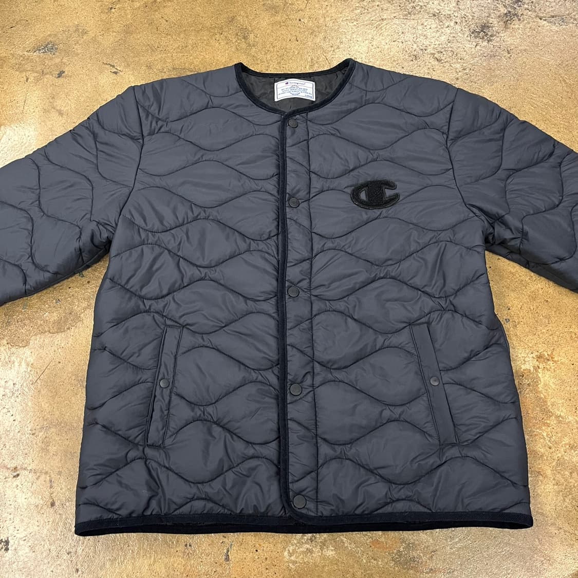 [정품/L] 챔피온 퀼팅 자켓 경량 패딩 b15 상품이미지3