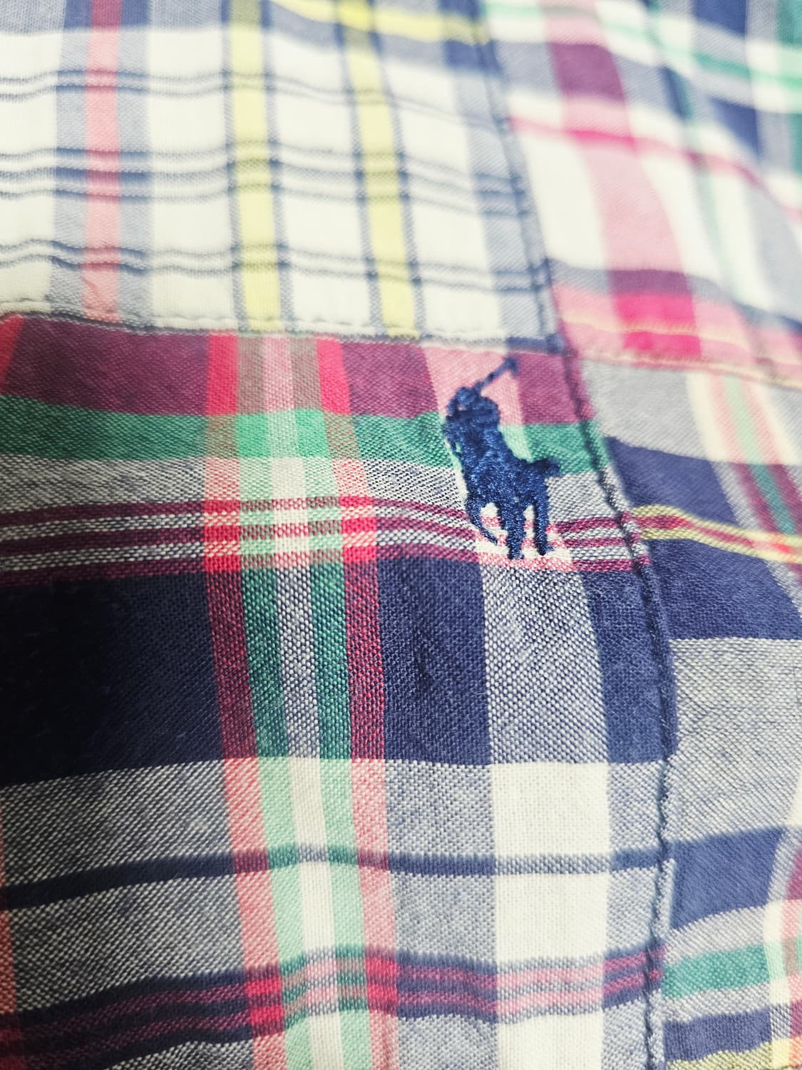 폴로 마드라스 패치워크 셔츠 상품이미지4