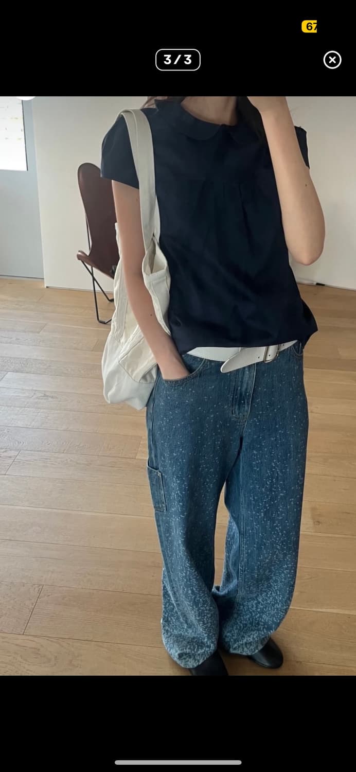 cosmoss shirring cap blouse 상품이미지2