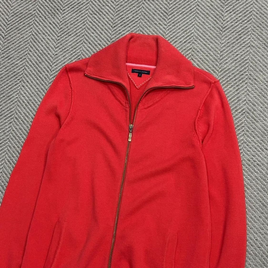 타미힐피거 스트링 니트집업 v1637 상품이미지3