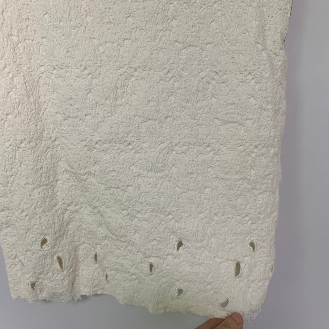 한섬 타임 빈티지 여성 h라인 미니스커트 아이보리 24인치 상품이미지2