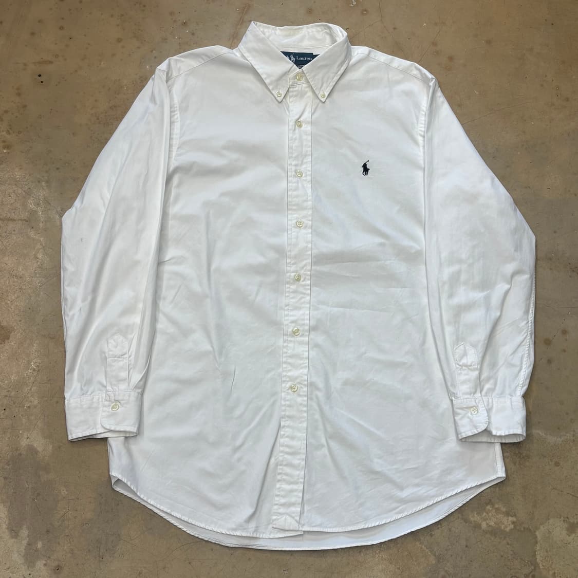 L 폴로랄프로렌 커스텀 핏 화이트 셔츠 상품이미지2