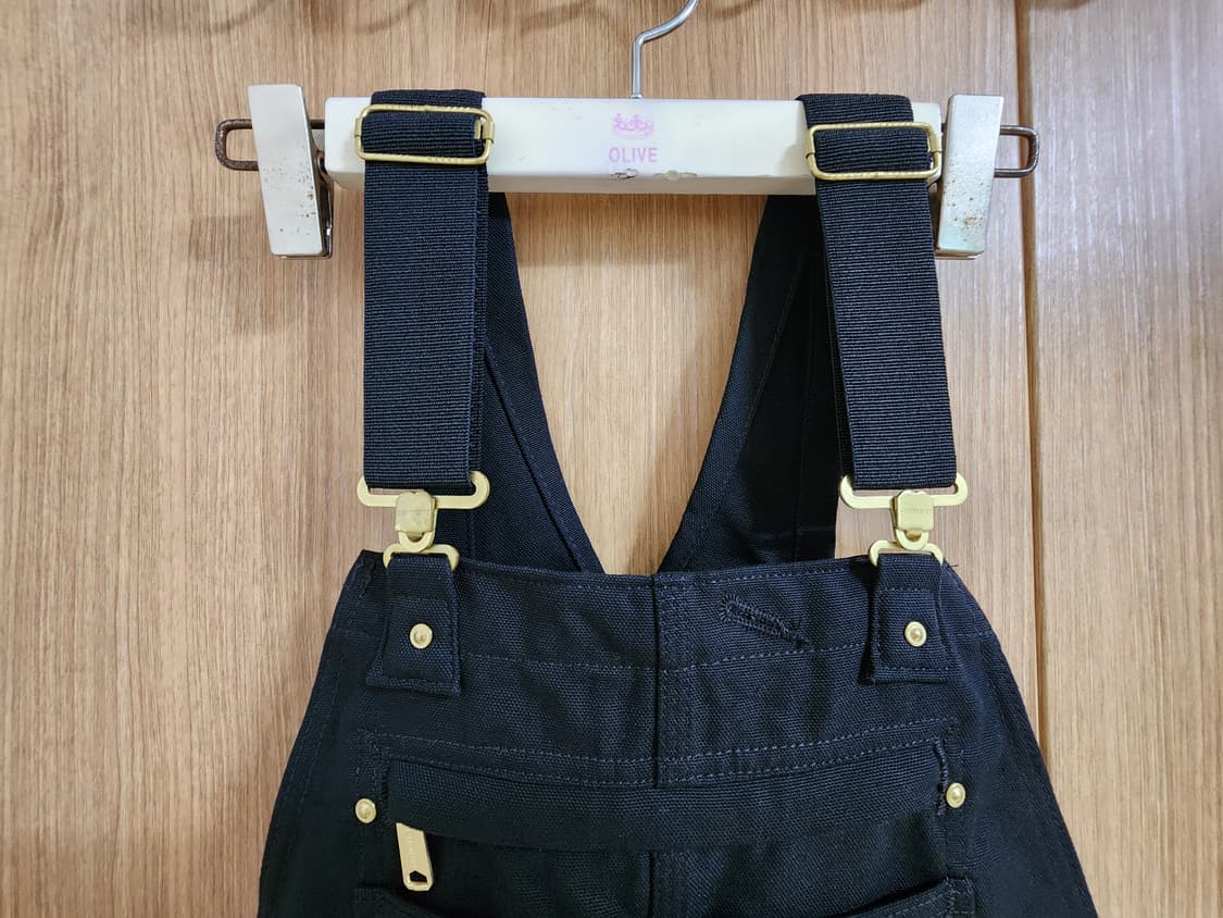 (30X30)칼하트 카펜터 덕 BIB 오버롤 블랙  상품이미지2