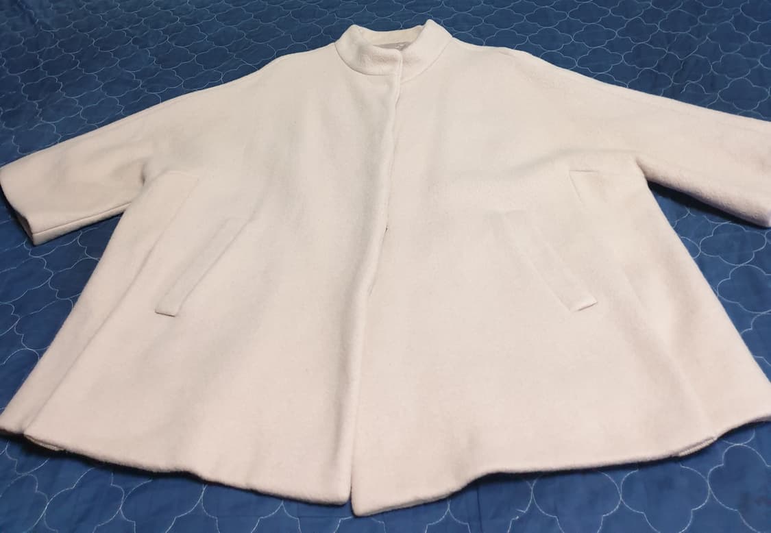 레니본 폭스털 앙고라 코트 아이보리 (F) 상품이미지1