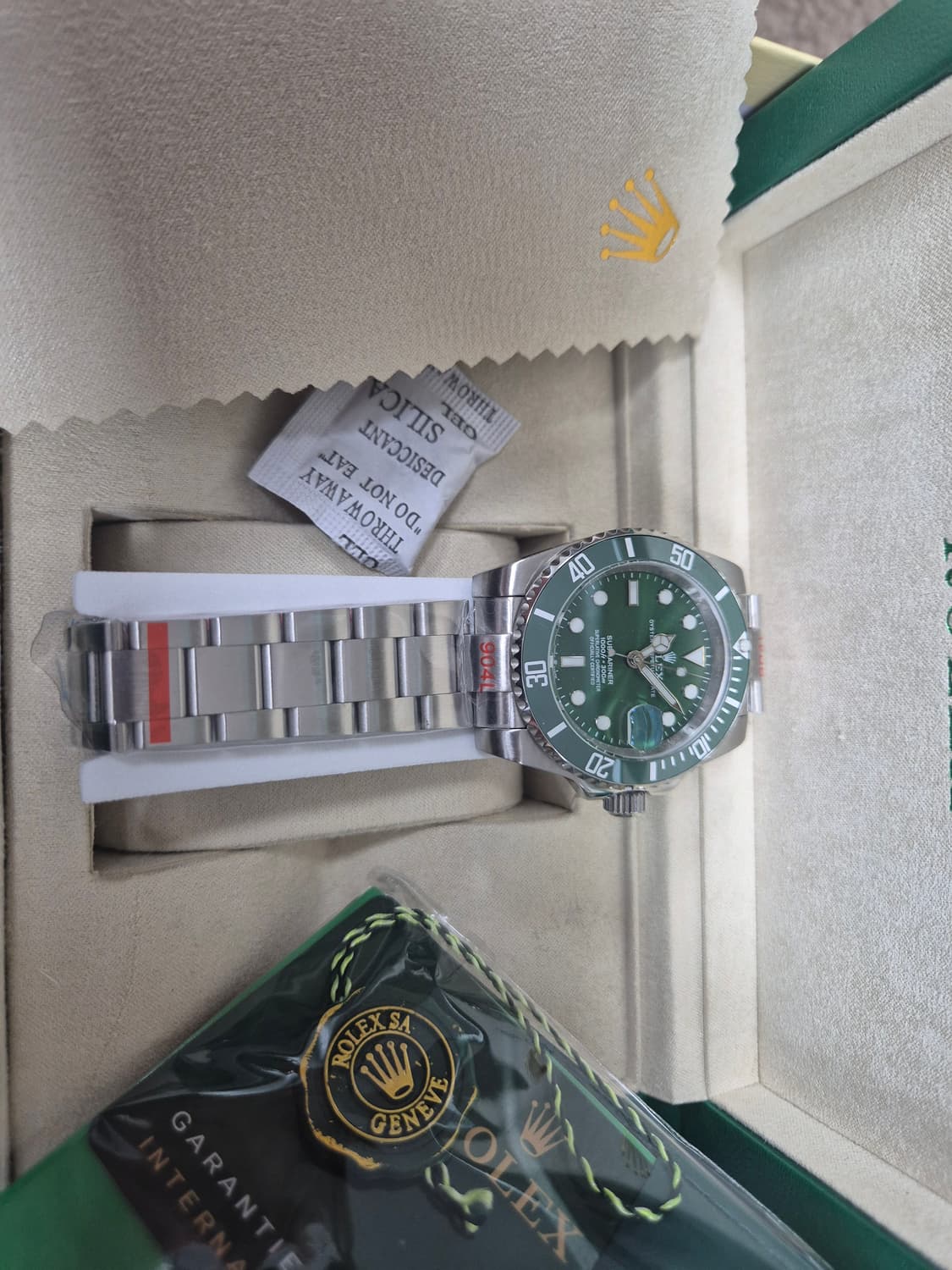 롤렉스 서브마리너 오토매틱 초록헐크 풀구성 사용× 상품이미지2