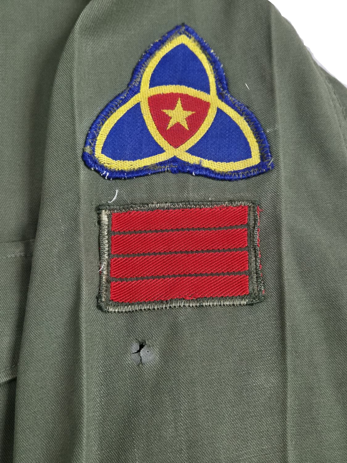 육군 구형 35사단 병장 민무늬 야전상의 전투복 상의 자켓 (L) 상품이미지8