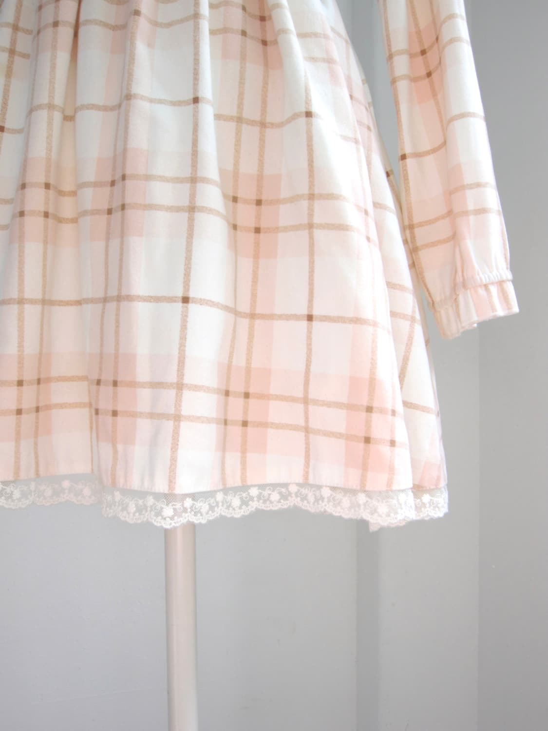 Liz lisa 리즈리사 핑크 체크 세일러 원피스 헤이세이 라떼갸루 상품이미지3