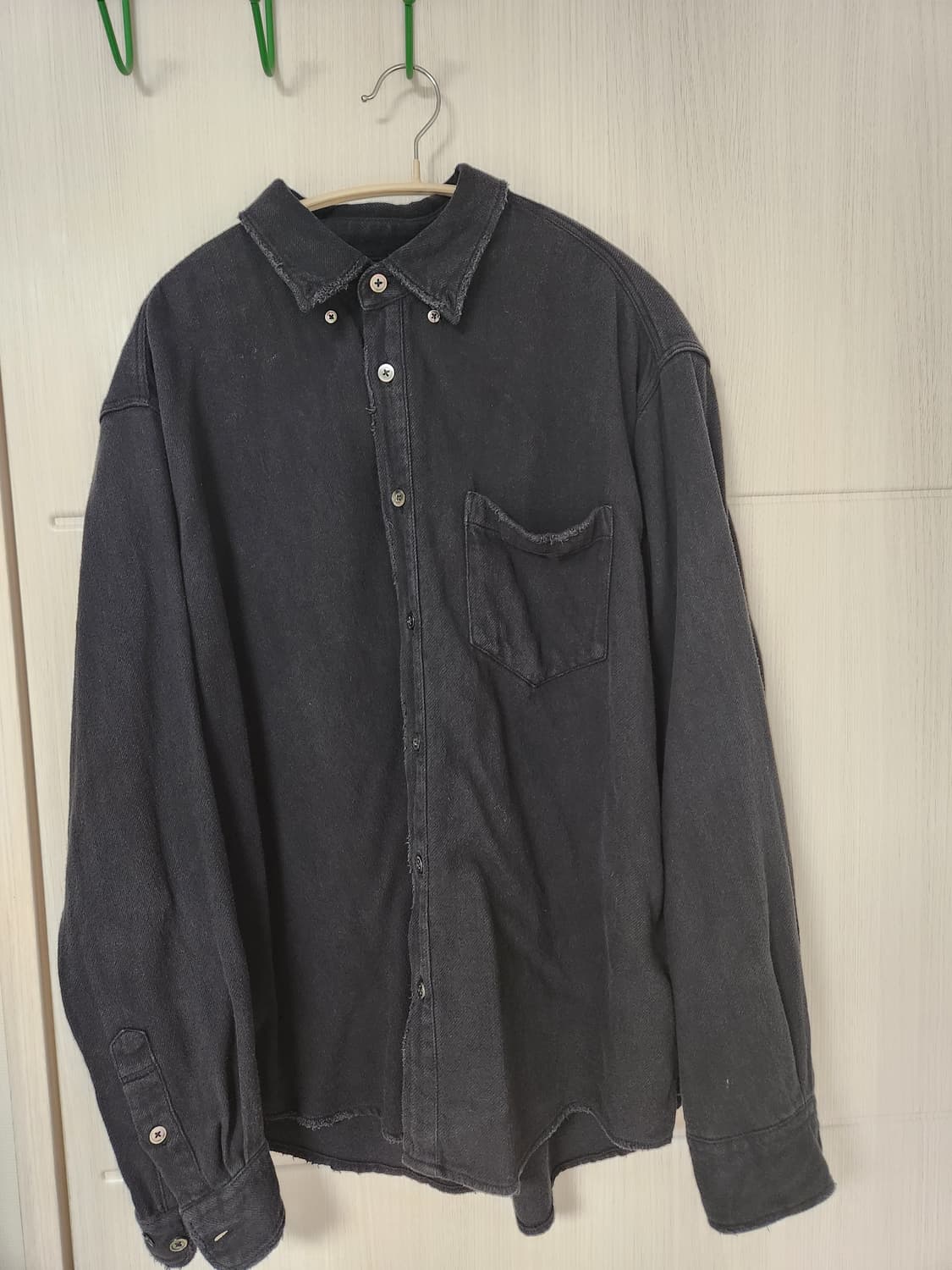 해칭룸Dis Shirt Dyed Ash Black3사이즈 상품이미지3
