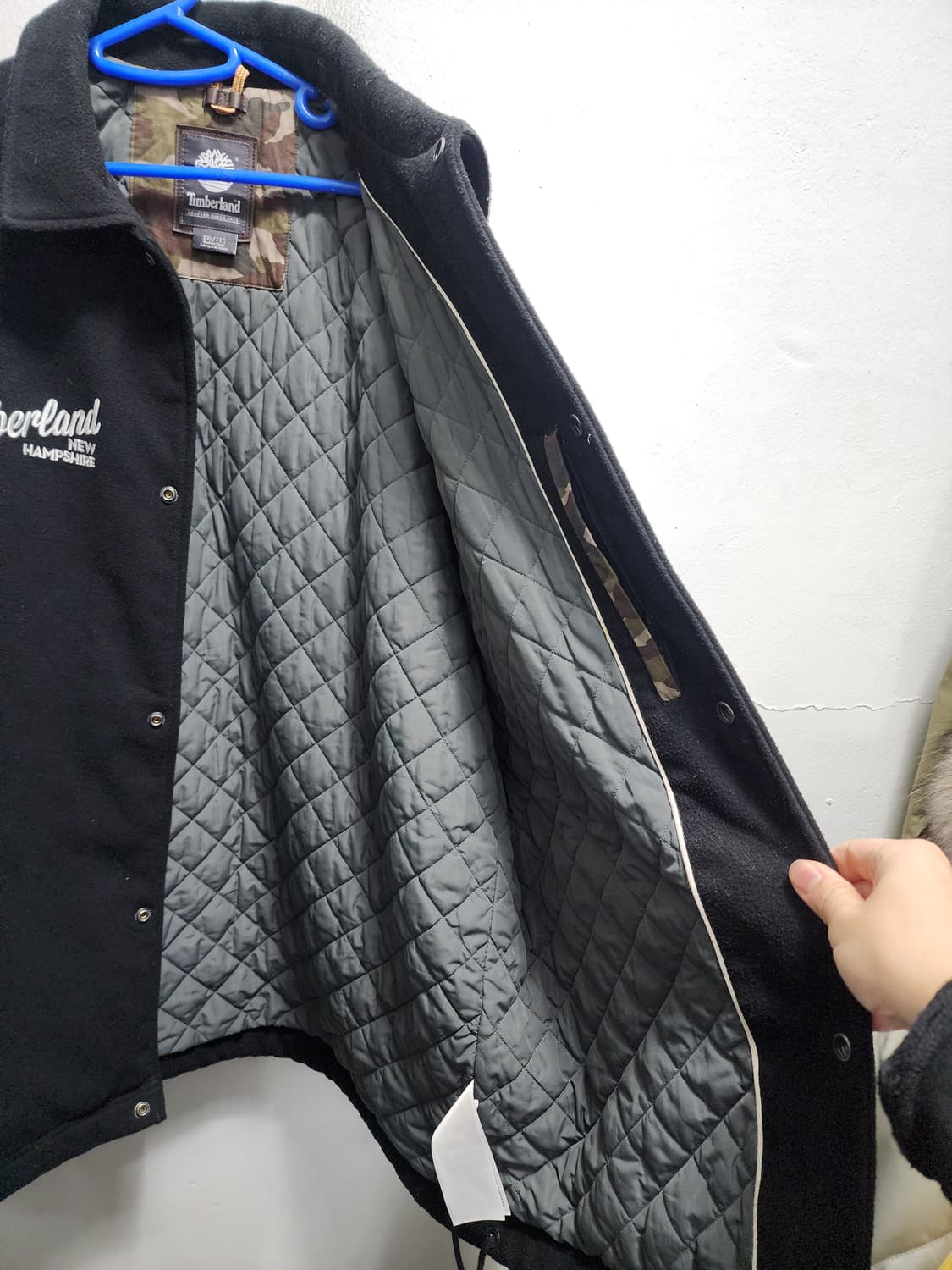팀버랜드 블랙 코치 자켓 XXL 상품이미지5
