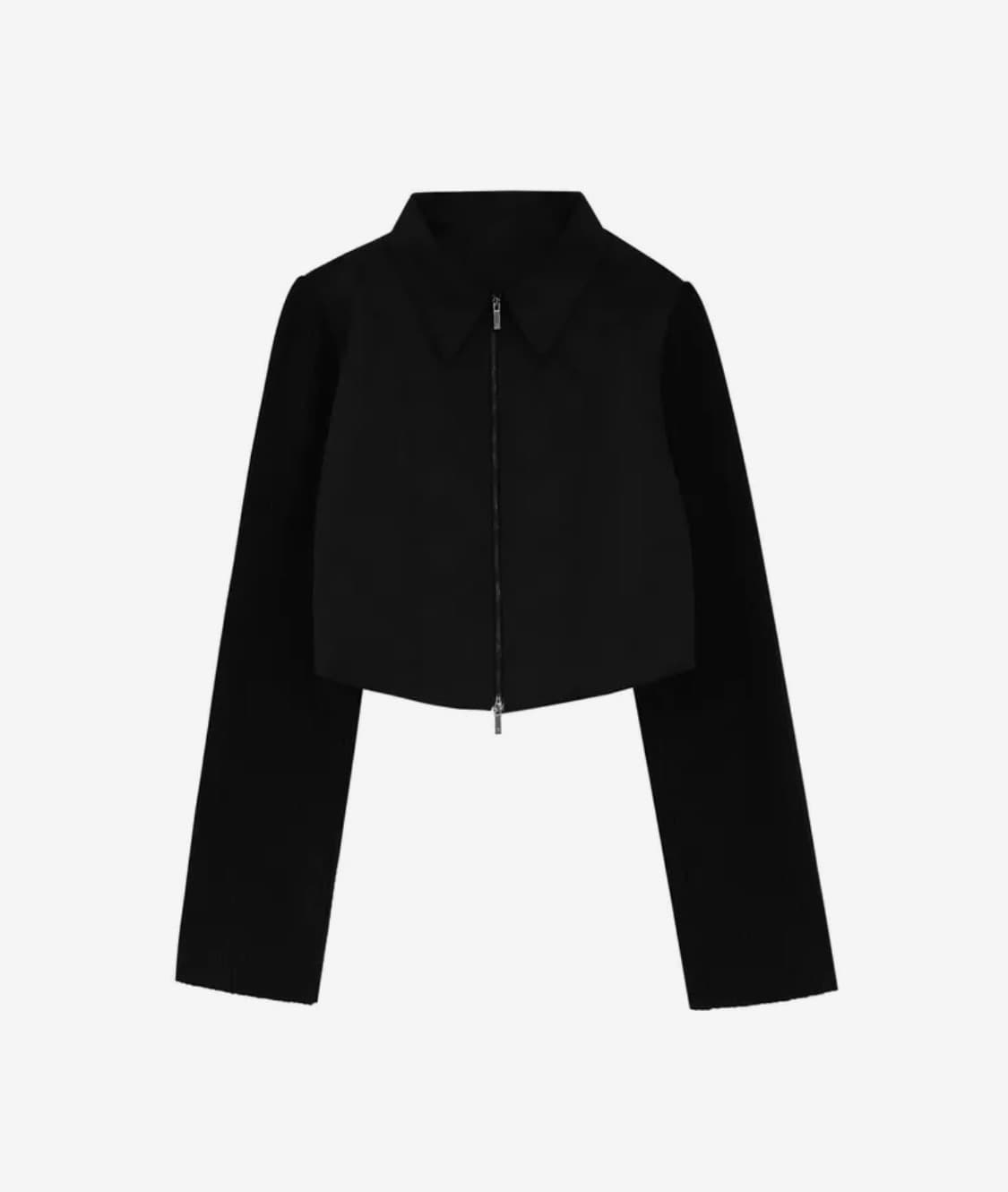 트리밍버드 Knit Sleeve Cropped Jacket 상품이미지4