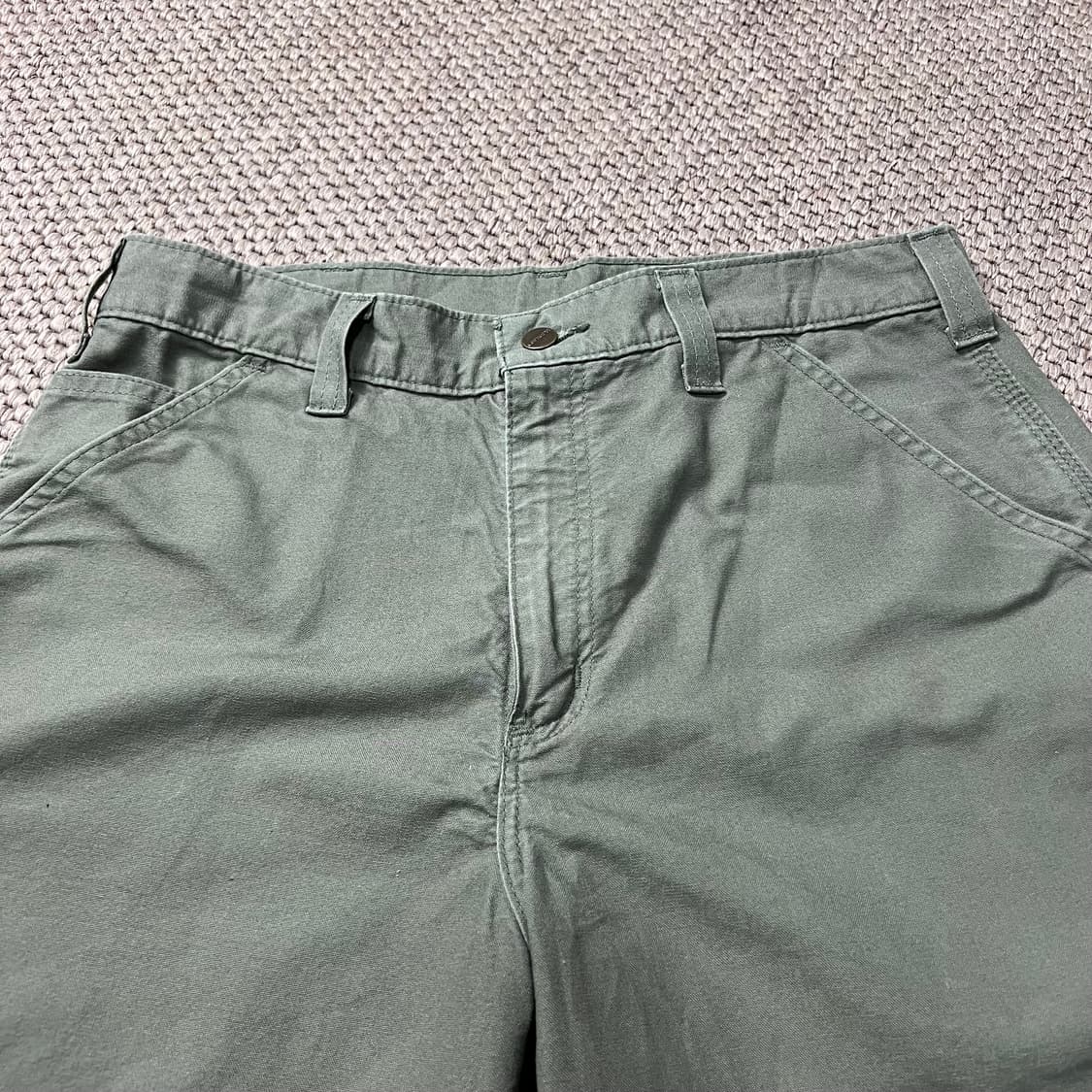 칼하트 카펜터 쇼츠 팬츠 카키 32 상품이미지4