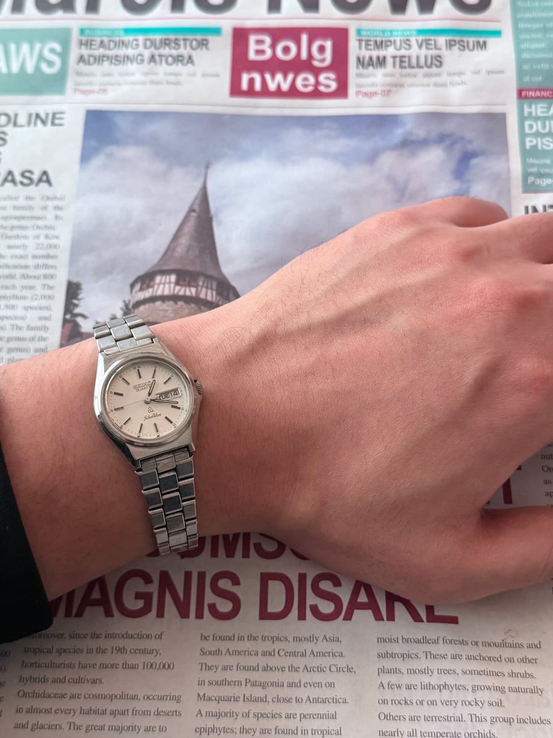 세이코 Seiko 쿼츠 Silver wave 데이데이트 상품이미지4