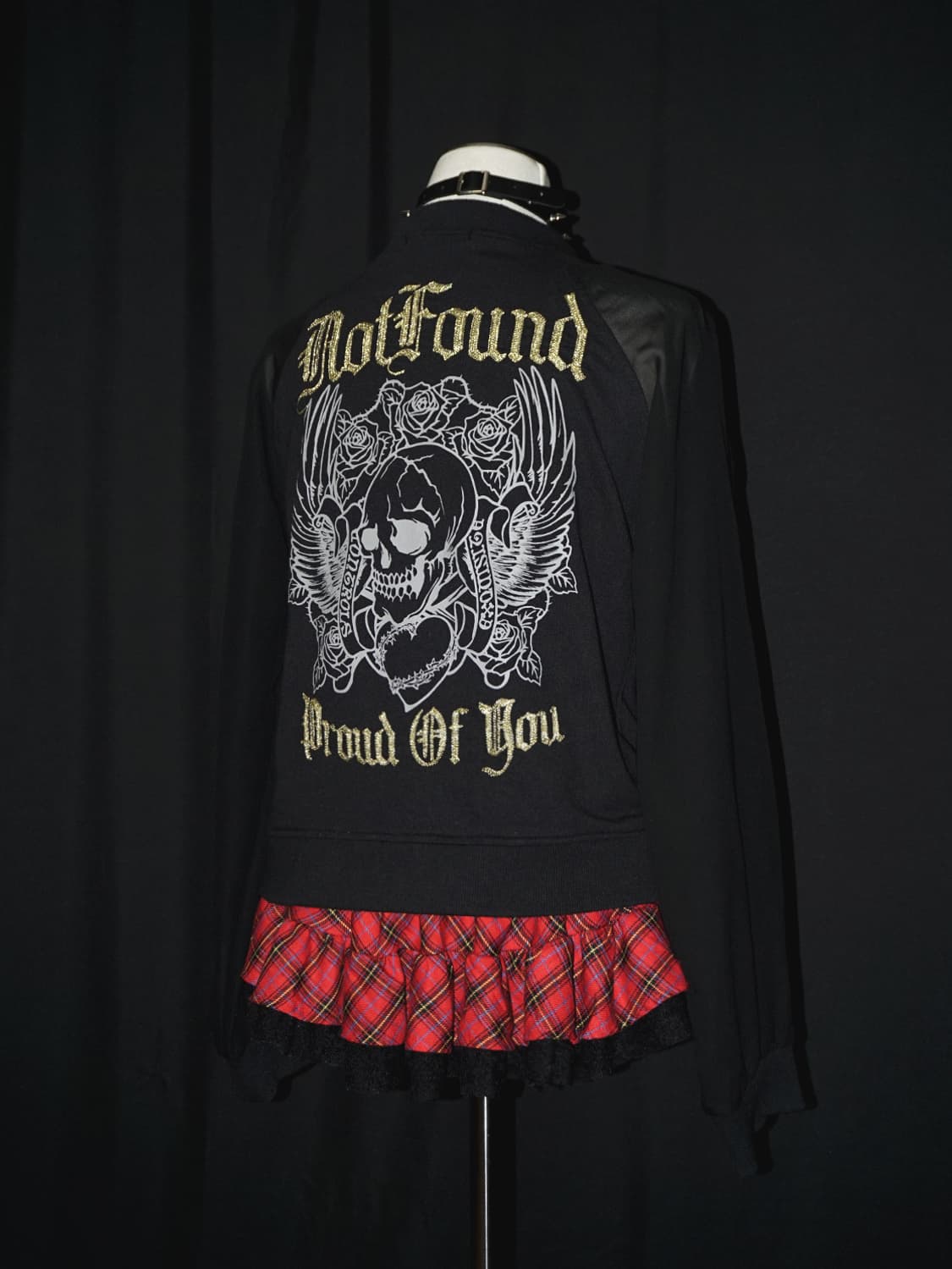 punk see-through arm stud zip-up  상품이미지8