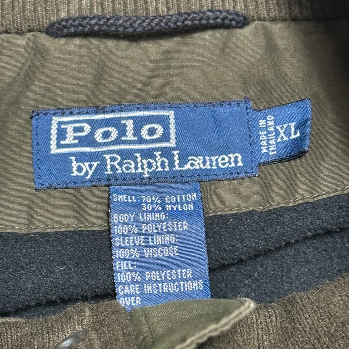 XL 폴로랄프로렌 카키 블루종 점퍼 상품이미지4
