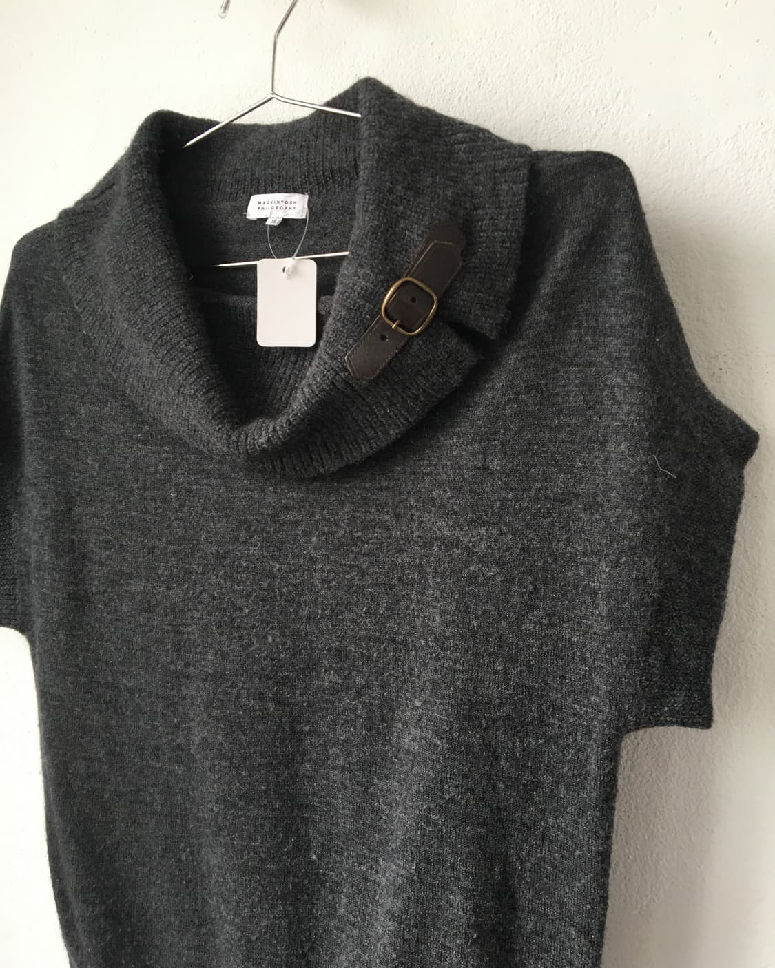 High neck belted point knit 상품이미지3