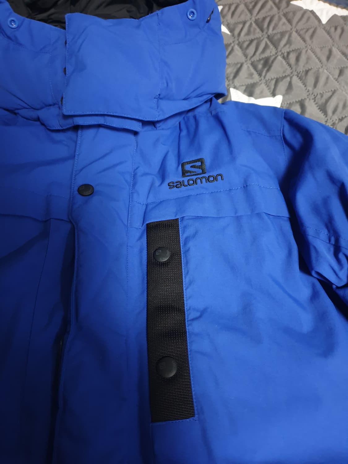 살로몬 마운틴 어드밴스드 스킨 쉴드 덕다운 패딩 블루 (S) 상품이미지2
