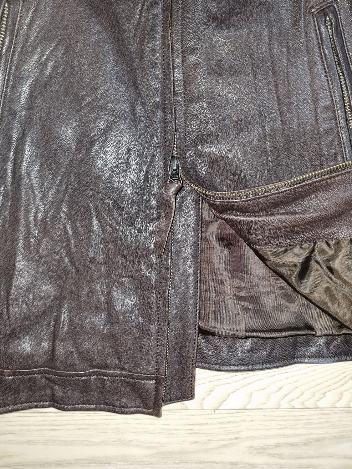 백넘버(back number) 싱글라이더 양가죽 자켓 상품이미지4