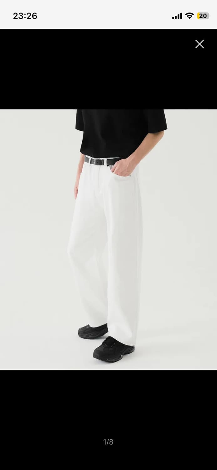 트릴리온 와이드 데님 팬츠 상품이미지2