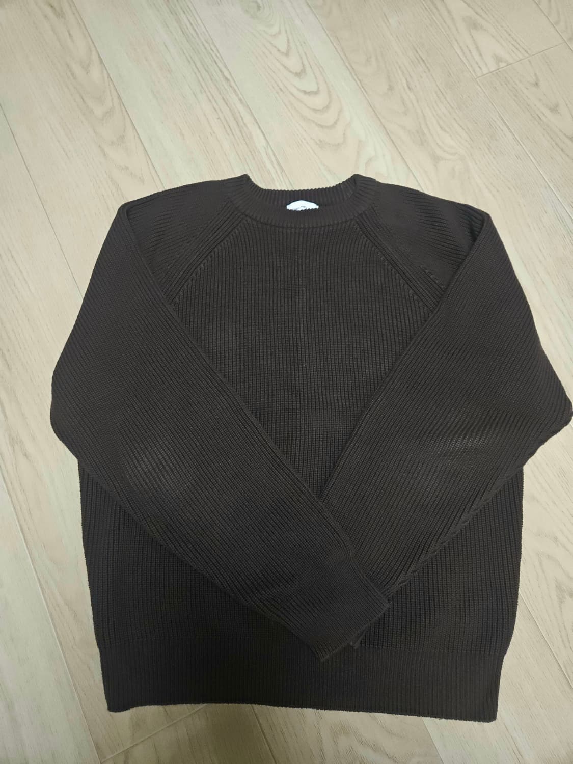 스테디에브리웨어 / 코튼 피셔맨 라운드넥 니트 브라운 / 2 상품이미지1