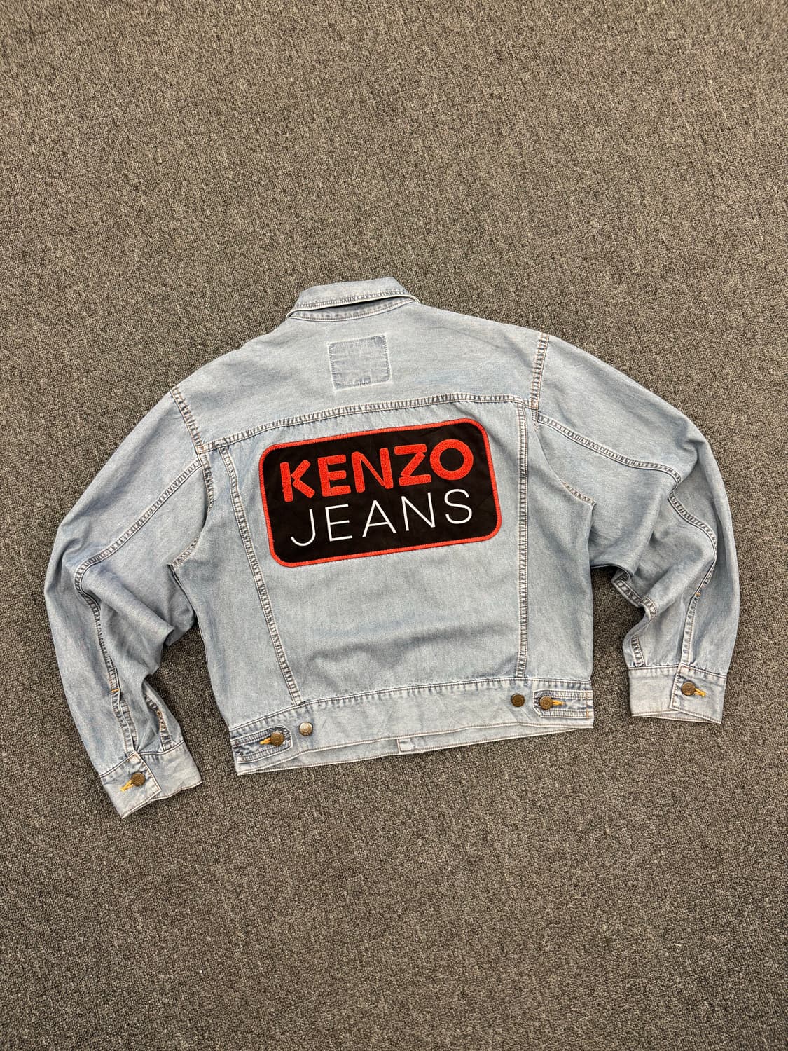 M)kenzo jeans 빈티지 패치 데님 셔츠 자켓 상품이미지5