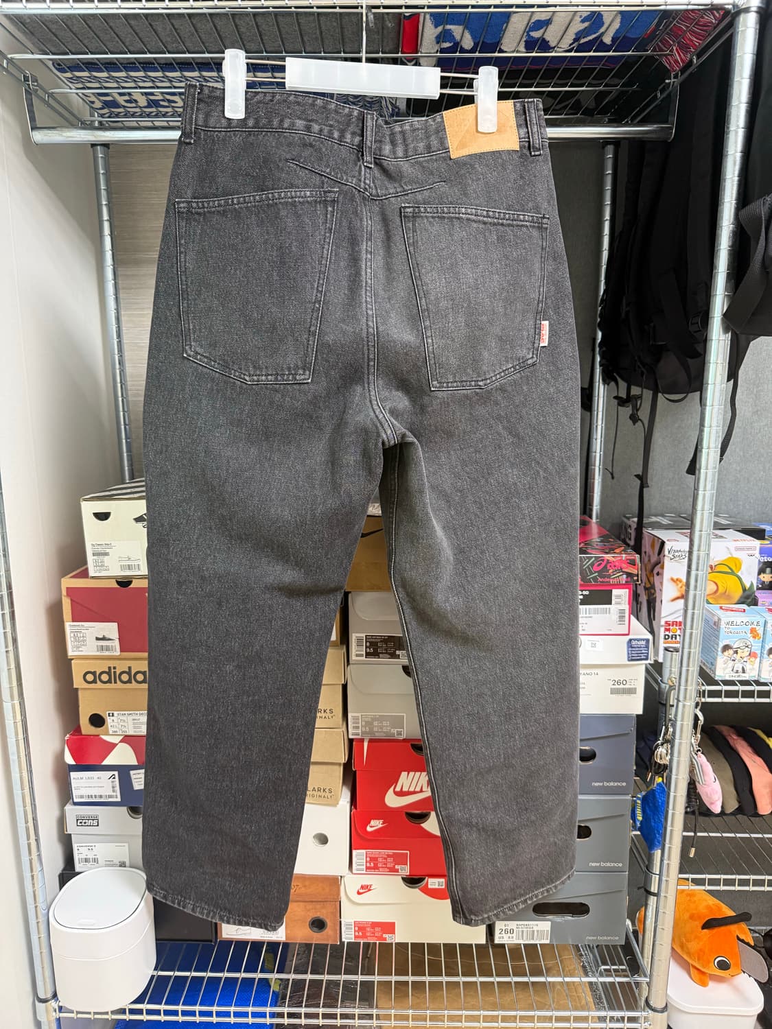 플랙진 x 언어펙티트 흑청 데님 셋업 (상의 M 하의 L) 상품이미지6