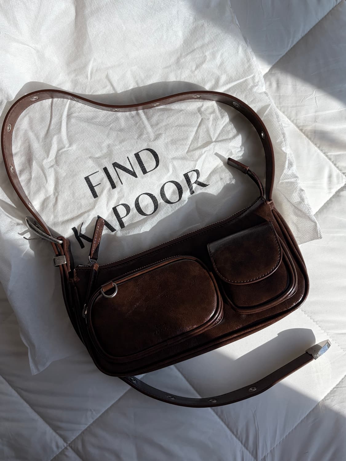 파인드카푸어 벨티 포켓백 브라운 상품이미지2