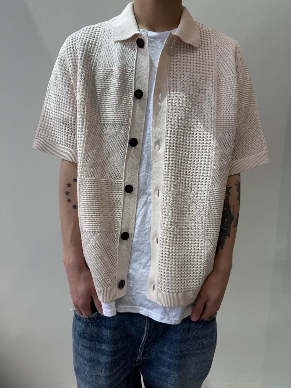 우영미 숏슬리브 니트 셔츠 52 상품이미지3