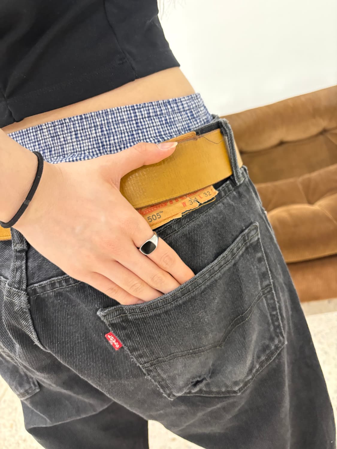 리바이스 505 레귤러 스트레이트 블랙 상품이미지9