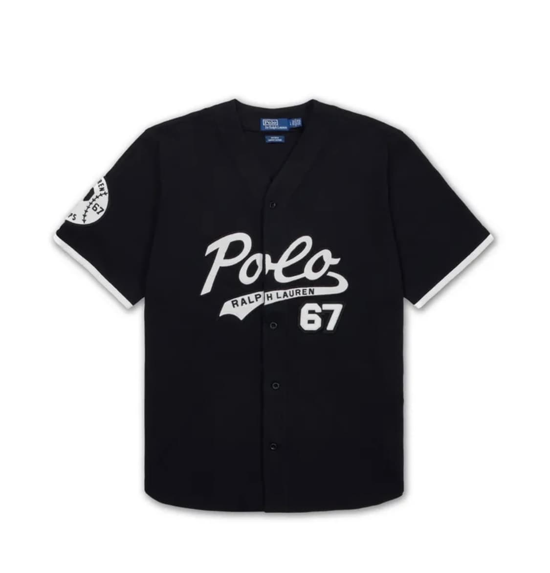 [택체새제품] 폴로 베이스볼 저지 / 블랙 / M 상품이미지2