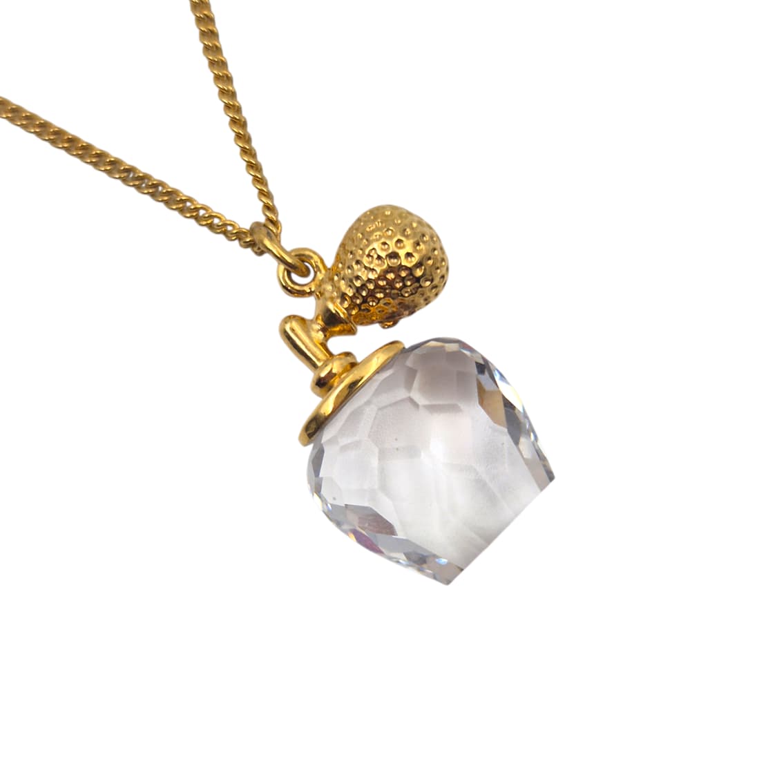 90s 스와로브스키 향수 보틀 크리스탈 목걸이 상품이미지5