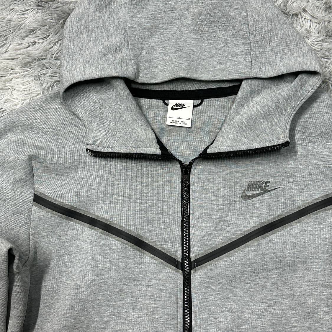 나이키 nsw 테크플리스 후드집업 그레이 L 상품이미지2