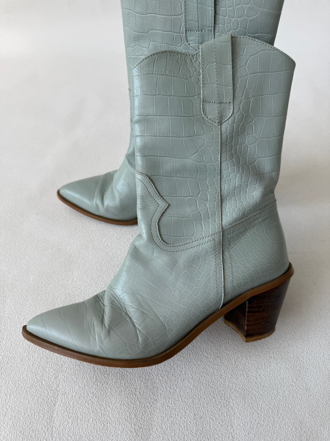 [235]듀엘(Dewl) 크로커 웨스턴 부츠(안감 벗겨짐 확인) 상품이미지2