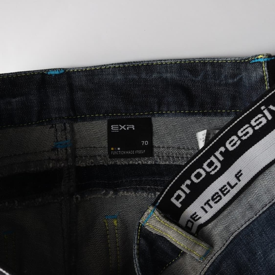 EXR 프로그레시브 배색 와이드 데님팬츠 상품이미지6