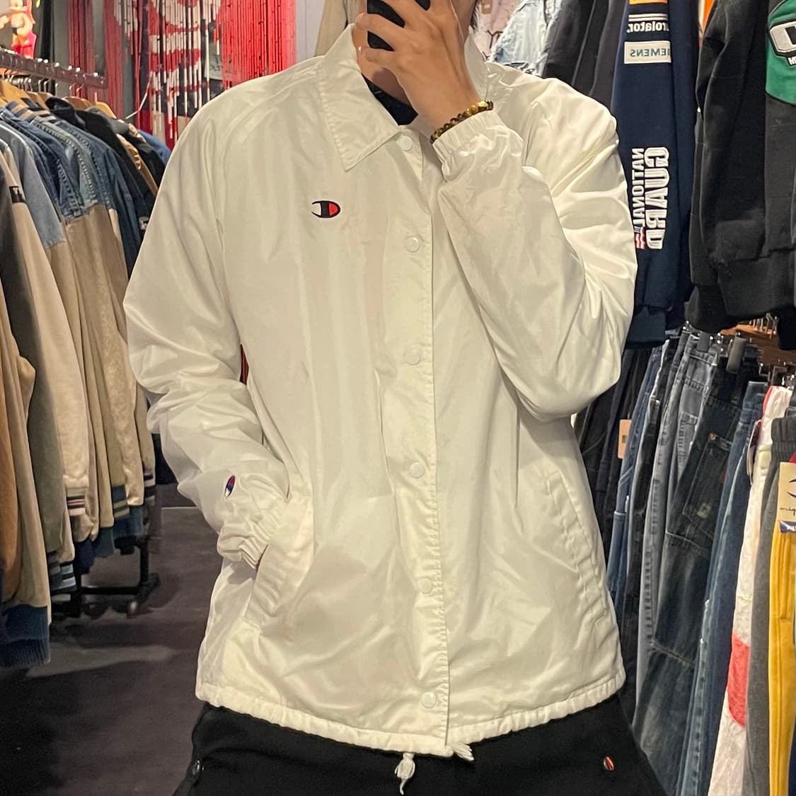 [IM] champion 챔피온 화이트 코치자켓 상품이미지2