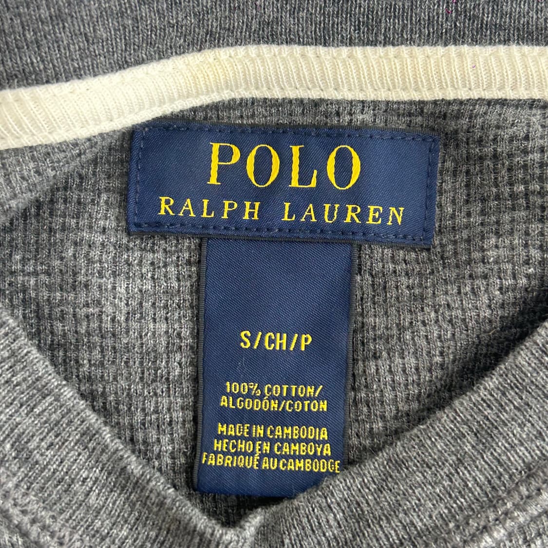 Polo 폴로 화이트포니 차콜 와플 니트 상품이미지7