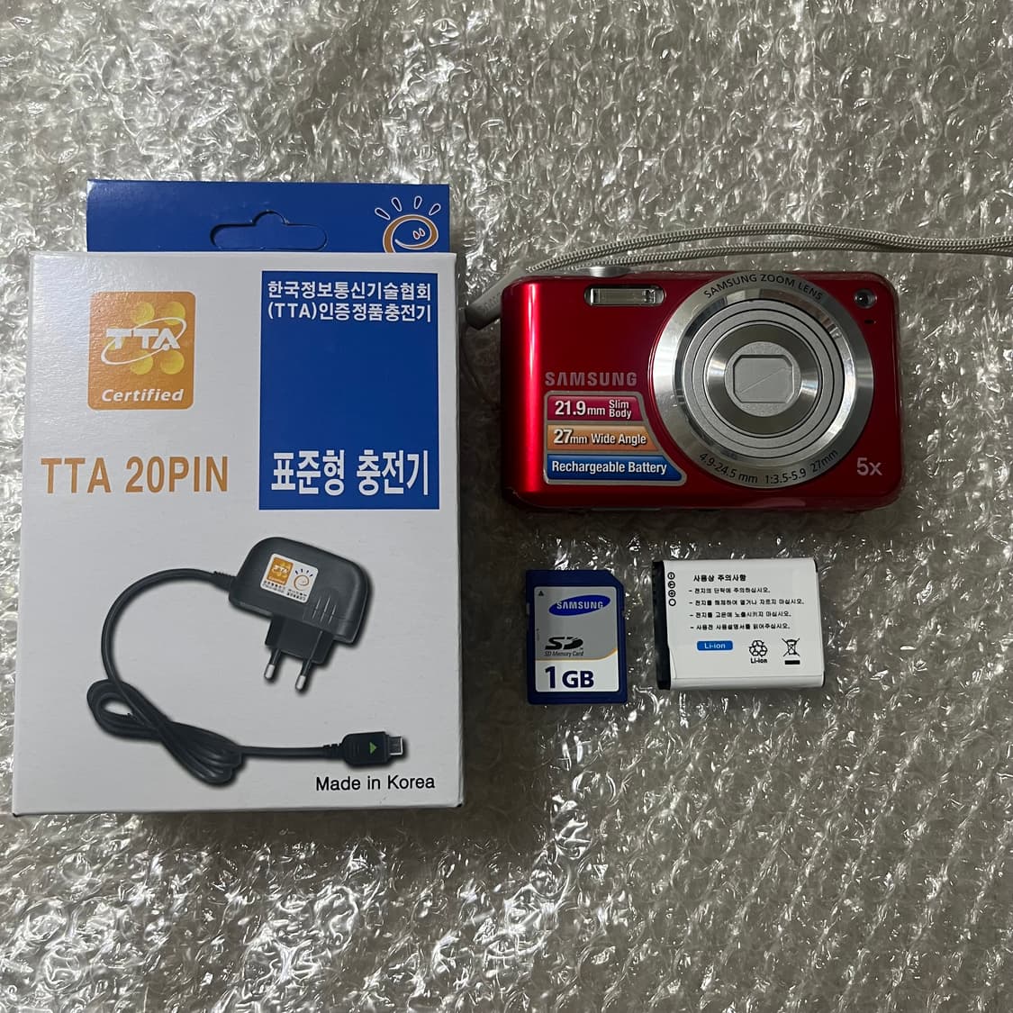 삼성 Y2K 빈티지 레트로 디카 디지털 레드 카메라 VLUU ES65 상품이미지3