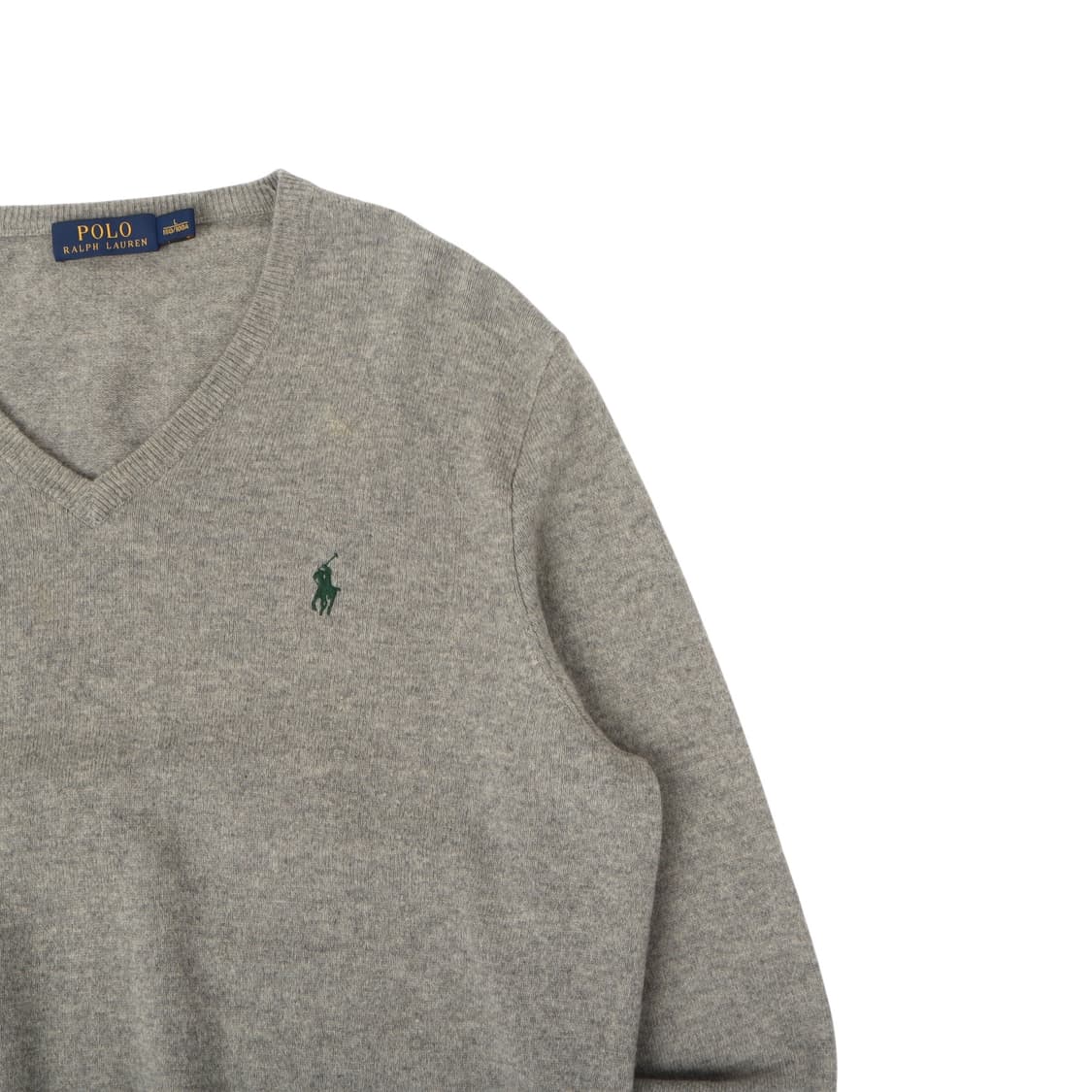 폴로 랄프로렌 그레이 메리노울 브이넥 니트 상품이미지3