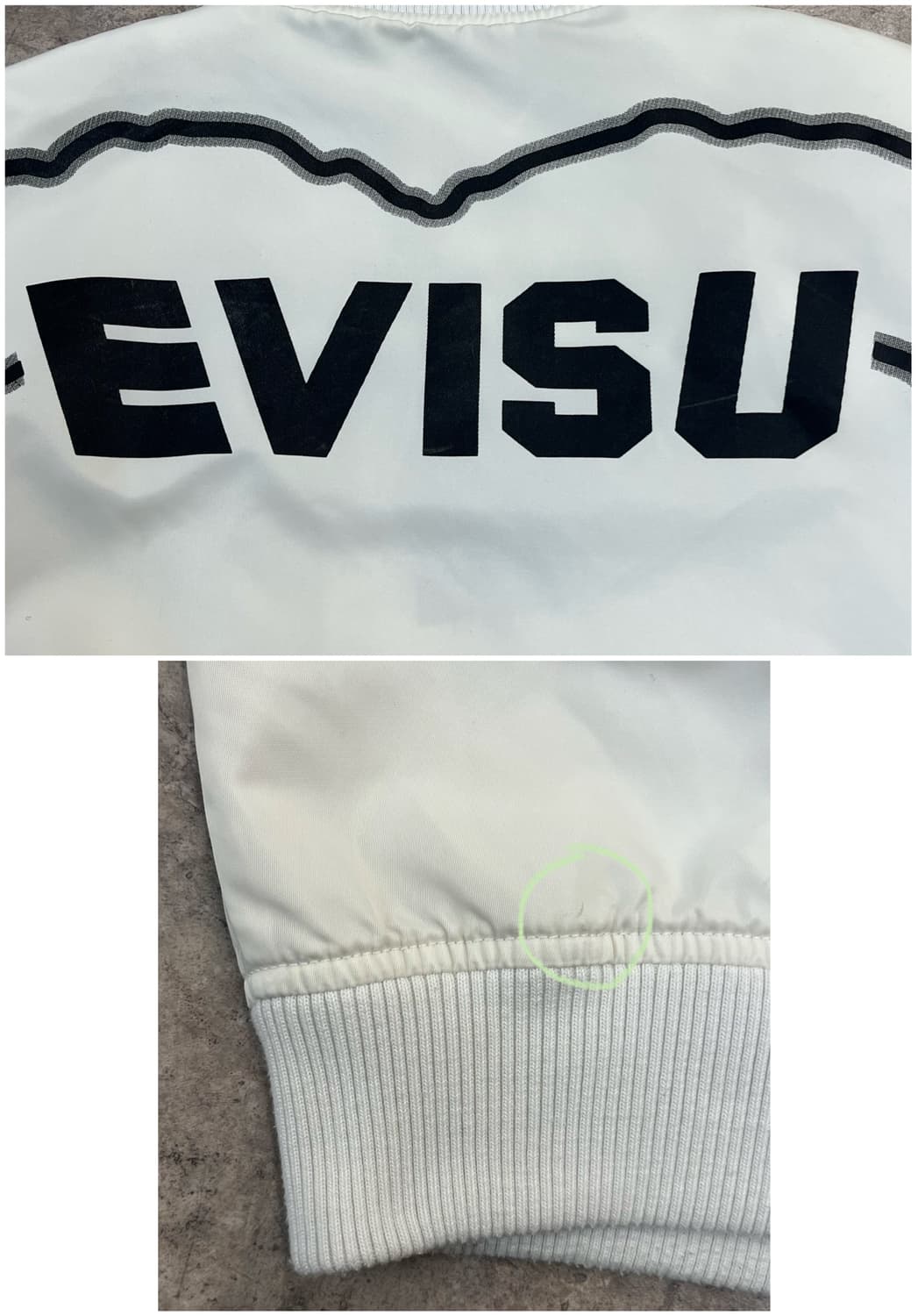 에비수 블루종 자켓 화이트 100(L)  #csz3756 상품이미지7