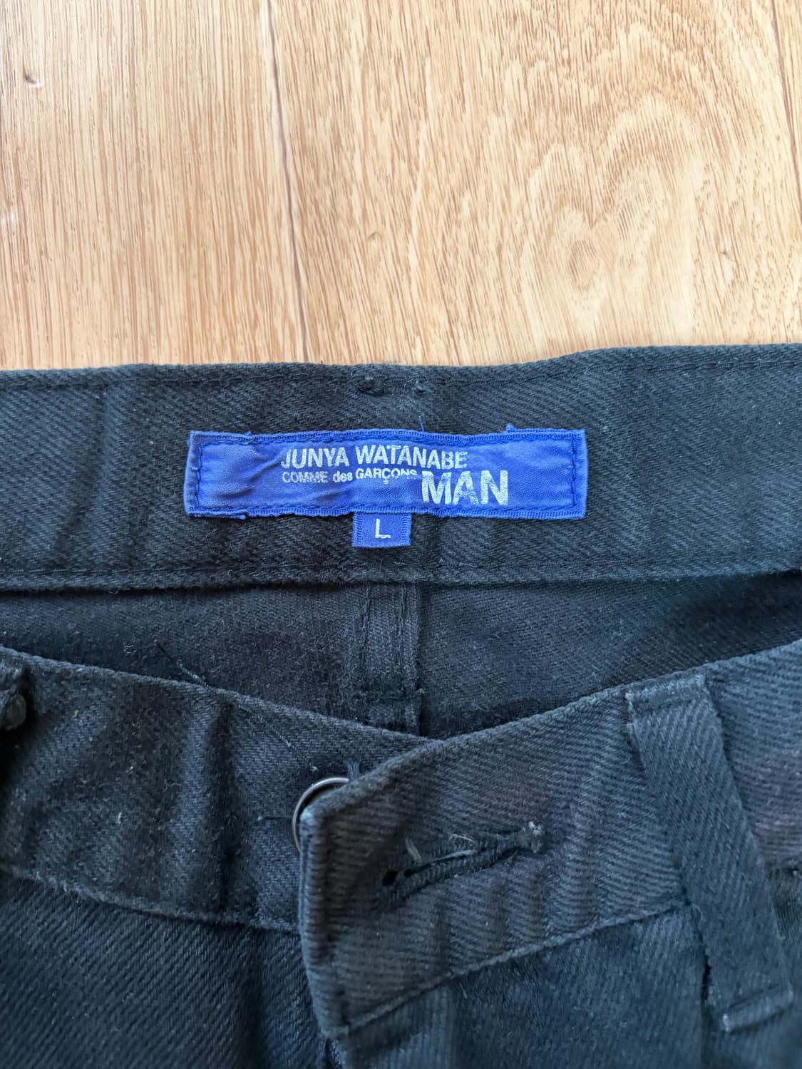 준야 X 꼼데 스터드 블랙 팬츠 L 사이즈 판매합니다.  상품이미지2