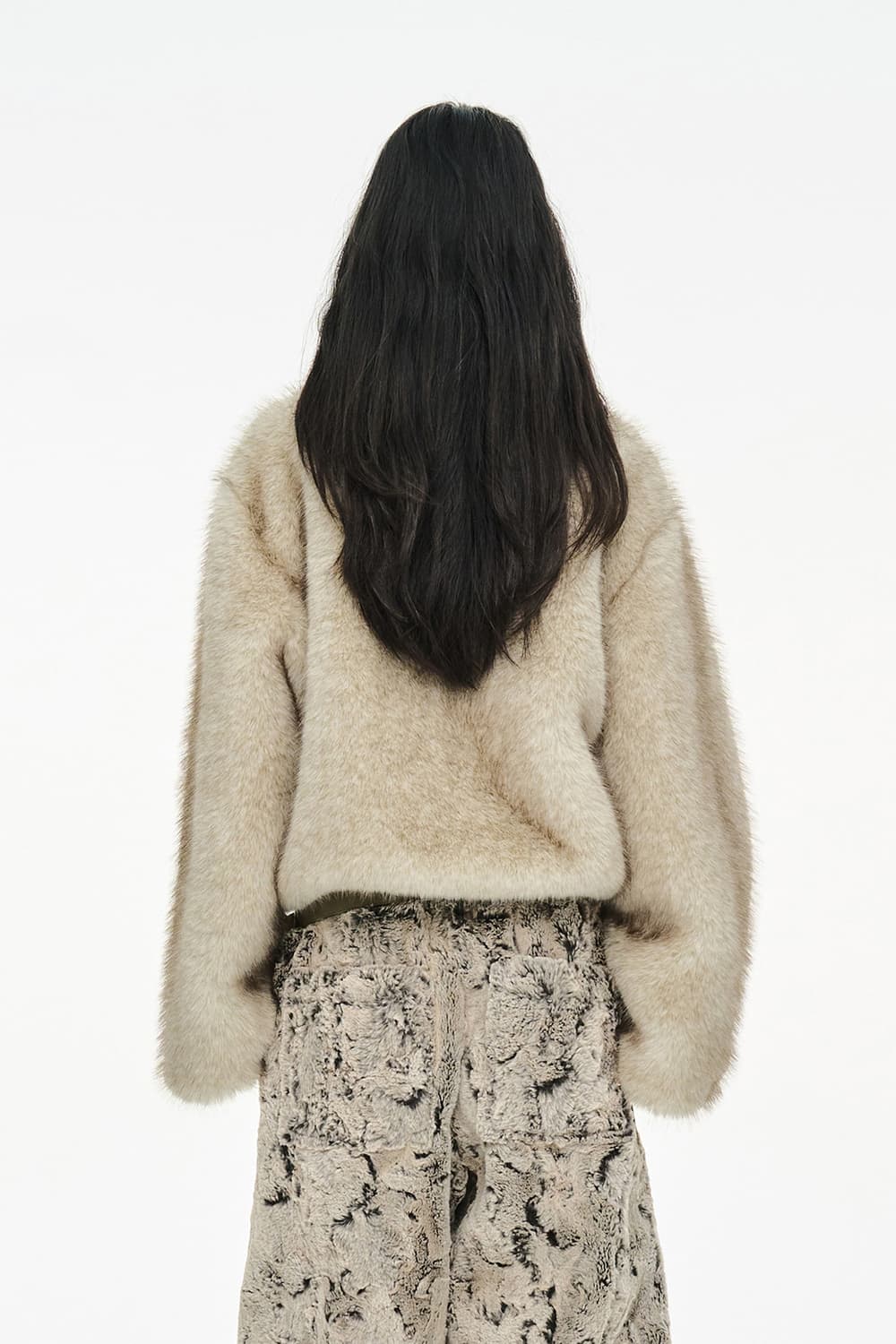 Cerric  BRUSHED FUR JACKET / BEIGE 상품이미지2