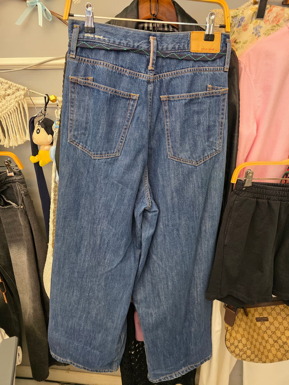 니코앤드 핀턱 데님 팬츠 L 상품이미지7