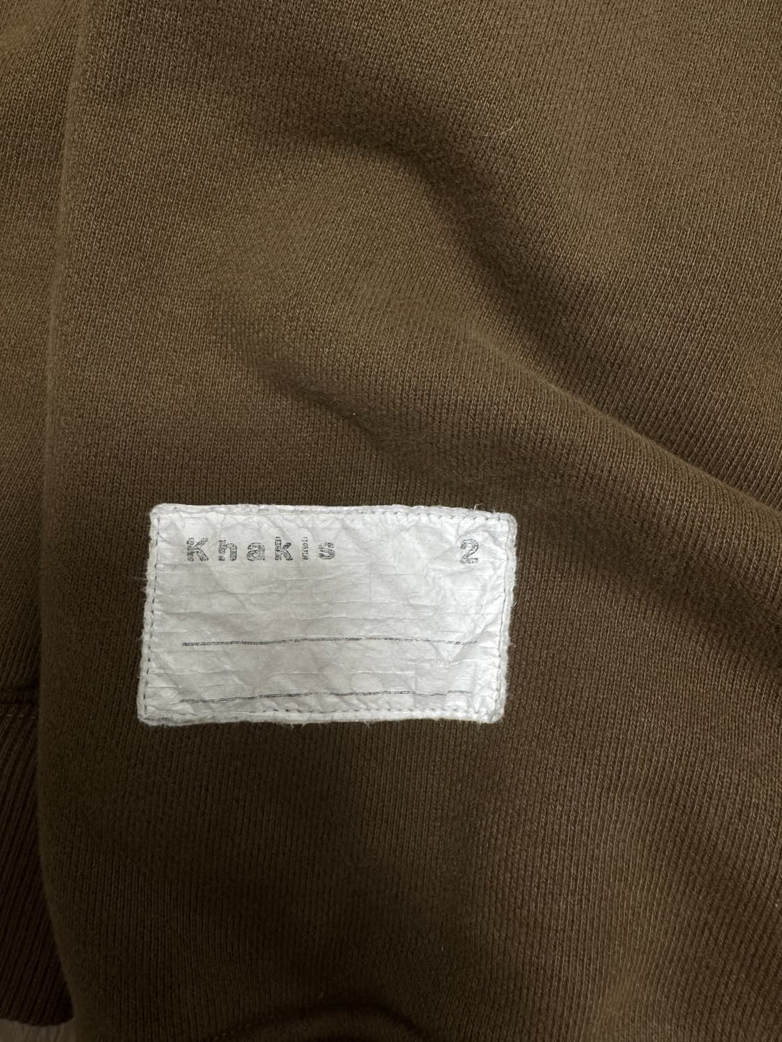 카키스 스탁 크루넥 스웻셔츠 올리브 상품이미지4